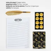 Set de Papelaria Harry Potter Branco Conjuntos de papelaria - nacloset