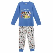 Pijama Infantil Mickey Mouse Azul Bebés e Crianças - nacloset