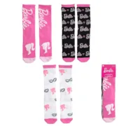 Meias Barbie 3 pares Bebés e Crianças - nacloset