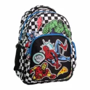 Mochila Escolar The Avengers Preto Jogos | Disfarces - nacloset