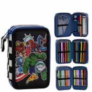 Estojo The Avengers Preto 12,5 x 6,5 x 19,5 cm Estojos - nacloset