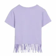 Camisola de Manga Curta Infantil Minnie Mouse Roxo Bebés e Crianças - nacloset 2