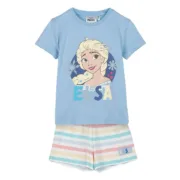 Pijama Infantil Frozen Azul Claro Bebés e Crianças - nacloset