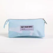 Estojo Triplo Frozen Azul Claro Light Blue 2,2 x 1,1 x 22,5 cm Estojo 3 Compartimentos - nacloset 2