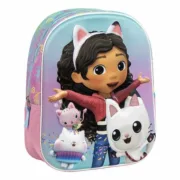 Mochila Escolar 3D Gabby’s Dollhouse Cor de Rosa 25,0 x 31,0 x 10,0 cm Jogos | Disfarces - nacloset