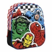Mochila Escolar 3D The Avengers Preto 25,0 x 31,0 x 10,0 cm Jogos | Disfarces - nacloset