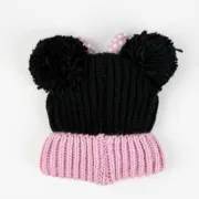 Gorro, Cachecol e Luvas Minnie Mouse Cor de Rosa 3 Peças Acessórios de Moda - nacloset 2