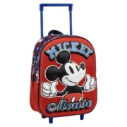 Mochila Escolar com Rodas Mickey Mouse Vermelho 25,0 x 31,0 x 10,0 cm 3D Jogos | Disfarces - nacloset