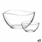 Conjunto de Tigelas LAV 1226 Saladeira Cristal 7 Peças 310 ml 1,88 L (2 Unidades) A Preço de Revenda - nacloset