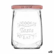 Frasco de Vidro Transparente Inde Tasty 550 ml Com tampa (12 Unidades) A Preço de Revenda - nacloset