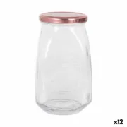 Frasco de Vidro Transparente Inde Tasty Com tampa 1,05 L (12 Unidades) A Preço de Revenda - nacloset