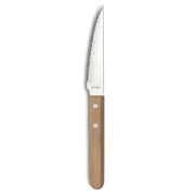 Faca para Carne Amefa Pizza Bois Metal Madeira (21 cm) (Pack 12x) Cozinha | Gourmet - nacloset