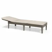 Ligstoel Algon Allibert Castanho 187 x 58 x 29 cm Casa | Jardim - nacloset 2
