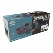 Halteres Umbro Extensível Kit completo 19 pcs Aparelhos de Musculação - nacloset 2