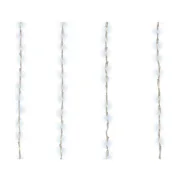 Cortina de luzes LED Lumineo Transparente 2 x 1 m Casa | Jardim - nacloset