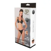 Conjunto de Lingerie Guilty Pleasure Preto (XL) Cuequinhas e tangas - nacloset