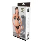 Conjunto de Lingerie Guilty Pleasure Preto (XL) Cuequinhas e tangas - nacloset