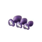 Plug Anal Dream Toys Flirts Roxo 3 Peças Consoladores - nacloset
