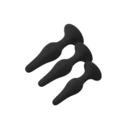 Plug Anal Dream Toys Fantasstic Preto 3 Peças Consoladores - nacloset 2