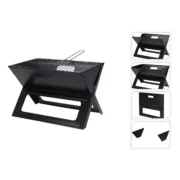Grelhador dobrável portátil para Carvão Forma de X 45 x 30 x 35 cm Ferro Casa | Jardim - nacloset 2