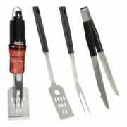 Utensílios para churrasco Preto 3 Peças Casa | Jardim - nacloset