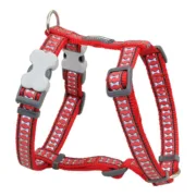 Arnês para Cães Red Dingo Osso Refletor 25-39 cm Vermelho Animais de Estimação - nacloset