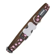 Coleira para Cães Red Dingo Lunares (1,2 x 20-32 cm) Animais de Estimação - nacloset