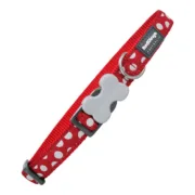 Coleira para Cães Red Dingo Lunares (1,2 x 20-32 cm) Animais de Estimação - nacloset