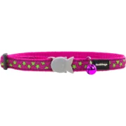 Coleira para Cães Red Dingo STYLE STARS LIME ON HOT PINK 41-63 cm Animais de Estimação - nacloset
