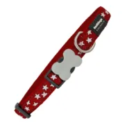 Coleira para Cães Red Dingo Liso Estrela Estrelas (1,5 x 24-36 cm) Animais de Estimação - nacloset