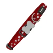 Coleira para Cães Red Dingo Estrela Estrelas (2,5 x 41-63 cm) Animais de Estimação - nacloset