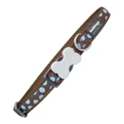 Coleira para Cães Red Dingo Style Azul Lunares (2 x 31-47 cm) Animais de Estimação - nacloset