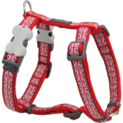 Arnês para Cães Red Dingo STYLE UNION JACK FLAG 45-66 cm Vermelho 36-59 cm Animais de Estimação - nacloset