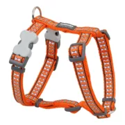 Arnês para Cães Red Dingo Laranja Osso Refletor 37-61 cm Animais de Estimação - nacloset