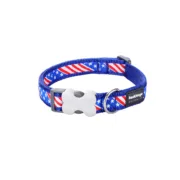 Coleira para Cães Red Dingo STYLE US FLAG 15 mm x 24-36 cm Animais de Estimação - nacloset