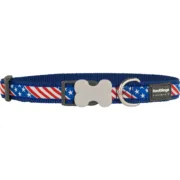 Coleira para Cães Red Dingo STYLE US FLAG 15 mm x 24-36 cm Animais de Estimação - nacloset 2