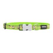 Coleira para Cães Red Dingo STYLE MONKEY LIME GREEN 31-47 cm Animais de Estimação - nacloset