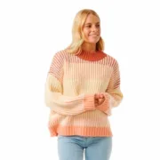 Polar sem Capuz Mulher Rip Curl Soleil Rib Knit Crew Moda | Acessórios - nacloset
