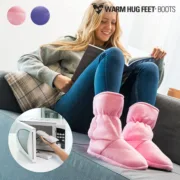 Botas Pés Quentes para Aquecer no Microondas Warm Hug Feet Chinelos de casa - nacloset