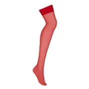 Meias de Liga Obsessive OB1472 Vermelho S/M Lingerie e Roupa Interior - nacloset 2