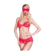 Conjunto de Lingerie Chilirose Vermelho S Cuequinhas e tangas - nacloset