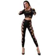 Conjunto de Lingerie Chilirose Preto S/L Cuequinhas e tangas - nacloset