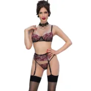 Conjunto de Lingerie Chilirose S 4 Peças Cuequinhas e tangas - nacloset
