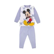 Pijama Infantil Mickey Mouse Azul Bebés e Crianças - nacloset