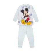 Pijama Infantil Mickey Mouse Azul Claro Bebés e Crianças - nacloset
