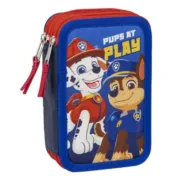 Estojo Triplo The Paw Patrol Azul 12,5 x 6,5 x 19,5 cm Estojo 3 Compartimentos - nacloset