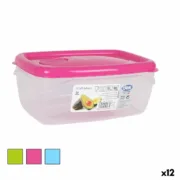 Lancheira Hermética Dem Retangular 22,5 x 15,5 x 9,5 cm (12 Unidades) A Preço de Revenda - nacloset
