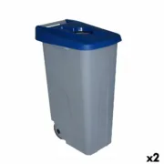 Caixote do Lixo com Rodas Denox 110 L Azul 58 x 41 x 89 cm Casa | Jardim - nacloset