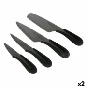 Conjunto de Facas Santa Clara Cerâmica 4 Peças Preto 17 cm 17 (2 Unidades) Conjuntos de Facas - nacloset