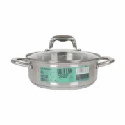 Caçarola com Tampa de Vidro Quttin Caesar Aço ø 22 x 8 cm (6 Unidades) A Preço de Revenda - nacloset 2